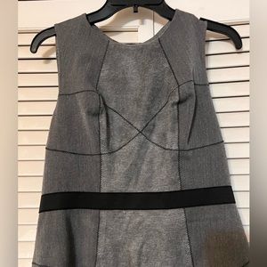 Tracy Reese gray color block sleeveless sheath dress with back zipper